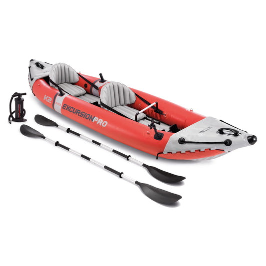 INTEX Excursion Pro K2 Inflatable Tandem Kayak Set