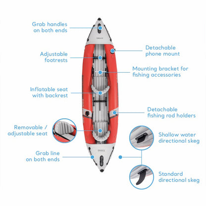 INTEX Excursion Pro K2 Inflatable Tandem Kayak Set
