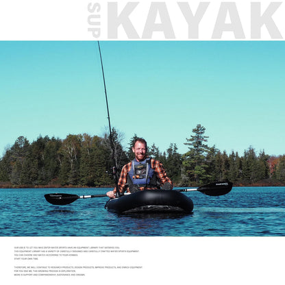 TIGERXBANG Portable Inflatable Kayak with Backpack & Aluminum Oar